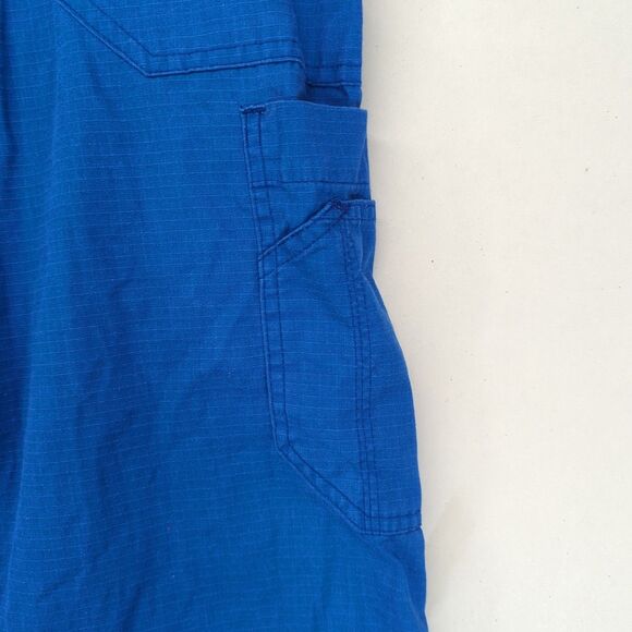 Carhartt Mens Scrub Pants Royal Blue Medium Ripstop Boot Cut 8-Pocket Cargo - Picture 3 of 11